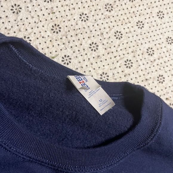 Jerzees Essential Blue Crewneck - Picture 3 of 3